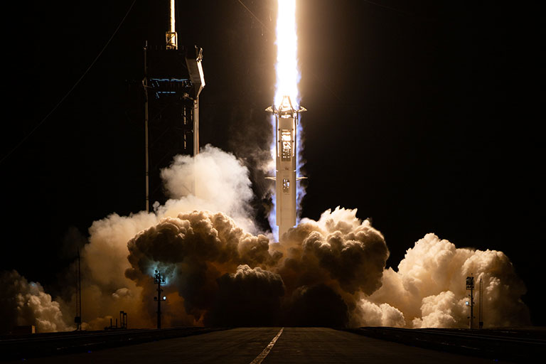 A SpaceX launch